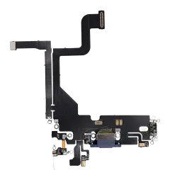 Charging Port Flex Cable Compatible For iPhone 13 Pro (Aftermarket Plus) (Sierra Blue)