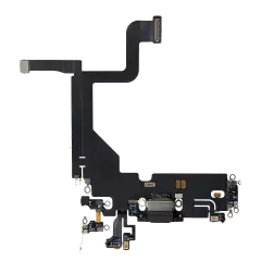 Charging Port Flex Cable Compatible For iPhone 13 Pro (Used OEM Pull) (Graphite)