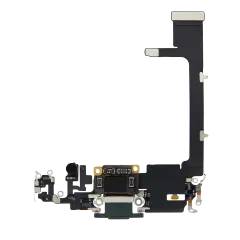 Charging Port Flex Cable With Board Compatible For iPhone 11 Pro (Used OEM Pull) (Midnight Green)