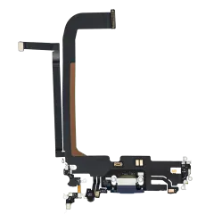 Charging Port Flex Cable For iPhone 13 Pro Max (Premium) (Sierra Blue)