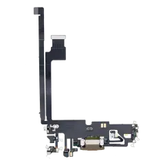 Charging Port Flex Cable For iPhone 12 Pro Max (Aftermarket Plus) (Gold)