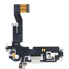 Charging Port Flex Cable Compatible For iPhone 12 / 12 Pro (Aftermarket Plus) (Silver)