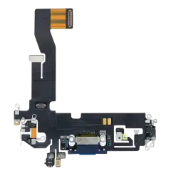 Charging Port Flex Cable Compatible For iPhone 12 / 12 Pro (Aftermarket Plus) (Pacific Blue)