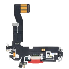 Charging Port Flex Cable Compatible For iPhone 12 / 12 Pro (Aftermarket Plus) (Red)