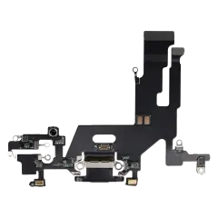 Charging Port Flex Cable Compatible For iPhone 11 (Aftermarket Plus) (Black)
