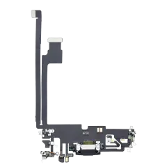 Charging Port Flex Cable Compatible For iPhone 12 Pro Max (Premium) (Graphite)