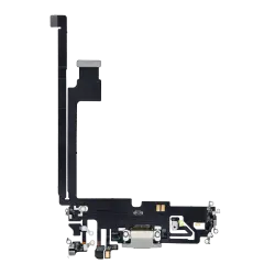 Charging Port Flex Cable For iPhone 12 Pro Max (Premium) (Silver)