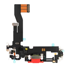 Charging Port Flex Cable Compatible For iPhone 12 (Premium) (Red)