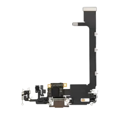 Charging Port Flex Cable With Board Compatible For iPhone 11 Pro Max (Premium) (Gold)