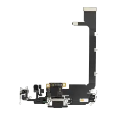 Charging Port Flex Cable With Board Compatible For iPhone 11 Pro Max (Premium) (Space Gray)