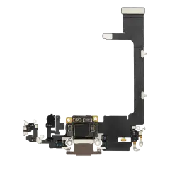 Charging Port Flex Cable With Board Compatible For iPhone 11 Pro (Premium) (Gold)
