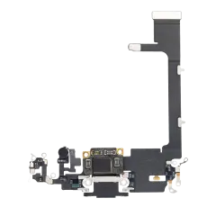 Charging Port Flex Cable With Board Compatible For iPhone 11 Pro (Premium) (Space Gray)