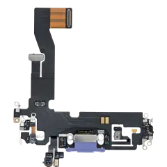 Charging Port Flex Cable Compatible For iPhone 12 / 12 Pro (Premium) (Purple)