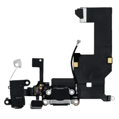 Charging Port Flex Cable Compatible For iPhone 5 (Space Gray)