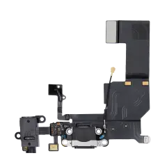 Charging Port Flex Cable Compatible For iPhone 5C (Black)