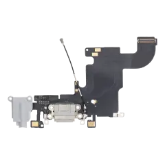 Charging Port Flex Cable Compatible For iPhone 6S (Aftermarket) (Silver)