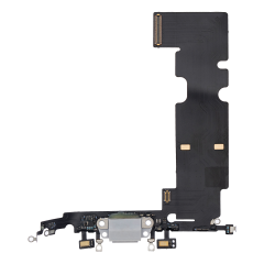 Charging Port Flex Cable Compatible For iPhone 8 Plus (Aftermarket) (Silver)