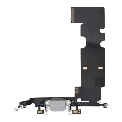 Charging Port Flex Cable Compatible For iPhone 8 Plus (Premium) (Silver)