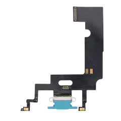 Charging Port Flex Cable Compatible For iPhone XR (Aftermarket) (Blue)