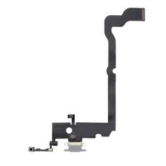 Charging Port Flex Cable Compatible For iPhone XS Max (Aftermarket) (Silver)