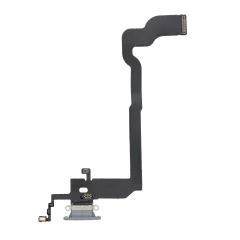 Charging Port Flex Cable Compatible For iPhone X (Aftermarket) (Silver)