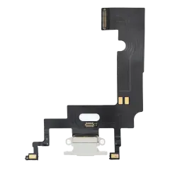 Charging Port Flex Cable Compatible For iPhone XR (Premium) (White)