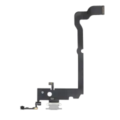 Charging Port Flex Cable Compatible For iPhone XS Max (Premium) (Silver)