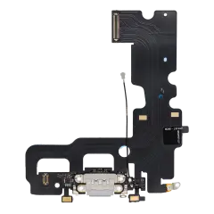 Charging Port Flex Cable Compatible For iPhone 7 (Aftermarket) (Silver)