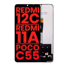 LCD Assembly Without Frame Compatible For Xiaomi Redmi 12C / Redmi 11A / Poco C55 (Aftermarket Plus) (All Colors)