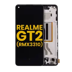 OLED Assembly With Frame Compatible For Realme GT2 (RMX3310) (Refurbished) (All Colors)