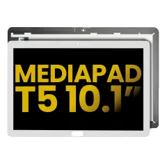 LCD Assembly Without Frame Compatible For Huawei MediaPad T5 10.1" (LTE Version) (Refurbished) (White)