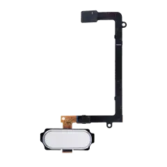 Home Button With Flex Cable Compatible For Samsung Galaxy S6 Edge (White)