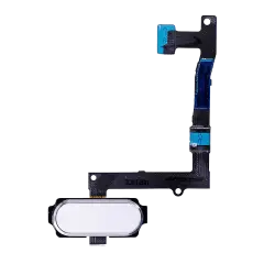 Home Button With Flex Cable Compatible For Samsung Galaxy S6 Edge Plus (White Pearl)