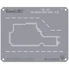 Bumblebee Stencil (QS651) For Samsung S20 SM-G986B/G985F/986N Middle Frame (Qianli)