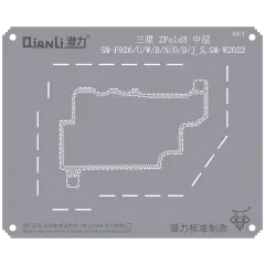 Bumblebee Stencil (QS661) For Samsung Z Fold 3 (SM-F926/U/W/B/N/O/D/J_S,SM-W2022) Middle Frame (Qianli)
