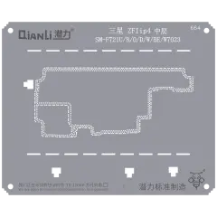 Bumblebee Stencil (QS664) For Samsung Z Flip 4 (SM-F721U/B/O/D/W/BE/W7023) Middle Frame (Qianli)