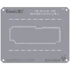 Bumblebee Stencil (QS666) For Samsung Z Flip 5G (SM-F707B/U/N/O/U1/J/W_S) Middle Frame (Qianli)