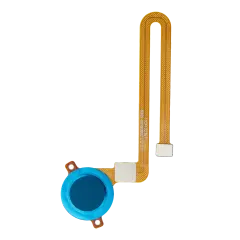 Fingerprint Reader With Flex Cable Compatible For Motorola Moto E6 Play (XT2029 / 2019) (Turquoise Blue)