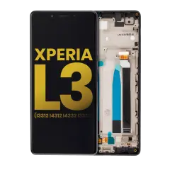 LCD Assembly With Frame For Sony Xperia L3 (I4332 I3322) (Refurbished) (Black)