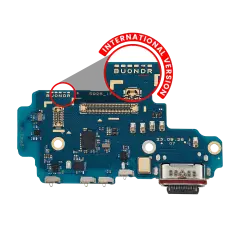 Charging Port Board With Sim Card Reader Compatible For Samsung Galaxy S24 Ultra 5G (S928D) (International Version) (Premium)