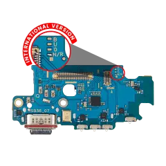 Charging Port Board With Sim Card Reader Compatible For Samsung Galaxy S25 Plus 5G (S936N / R) (International Version) (Premium)