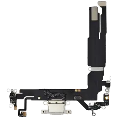 Charging Port Flex Cable Compatible For iPhone 16 (Aftermarket Plus) (White)