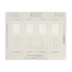 A16-A18 Pro U-APU9 0.10MM CPU RAM BGA Reballing Stencil iPhone 15 Pro Max (Amaoe)