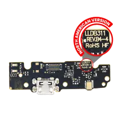 Charging Port Assembly Compatible For Motorola Moto G6 Play (XT1922-6/7/9 / 2018) (US Version) (Genuine OEM)