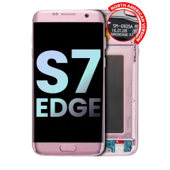OLED Assembly With Frame Compatible For Samsung Galaxy S7 Edge (Service Pack) (All US Models / G935A) (Rose Gold)