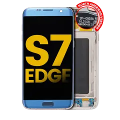 OLED Assembly With Frame For Samsung Galaxy S7 Edge G935A (North American Version) (Refurbished) (Blue Coral)