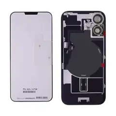 Back Glass With Steel Plate With Wireless NFC Charging MagSafe Magnet & Flashlight Flex Compatible For iPhone 16 (Genuine OEM) (Ultramarine)