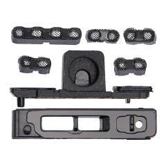 Loudspeaker / Mic Mesh Compatible For iPhone 11 (Black) (10 Pack)