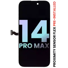OLED Assembly With Proximity Sensor Flex Pre-Installed Compatible For iPhone 14 Pro Max (Service Pack)