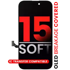 OLED Assembly Compatible For iPhone 15 (Aftermarket Pro: XO7 Soft)